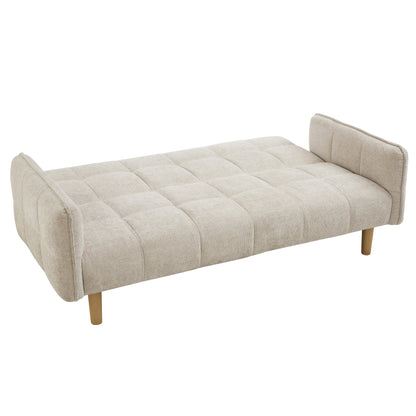 Jemma Sofa Bed, Beige Chenille