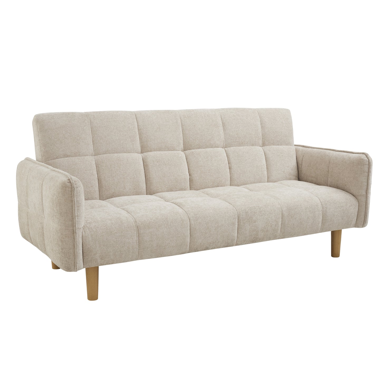 Jemma Sofa Bed, Beige Chenille