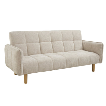 Jemma Sofa Bed, Beige Chenille