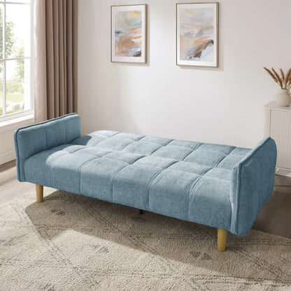 Jemma Blue Chenille Fabric Sofa Bed