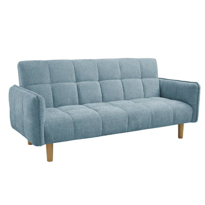 Jemma Blue Chenille Fabric Sofa Bed