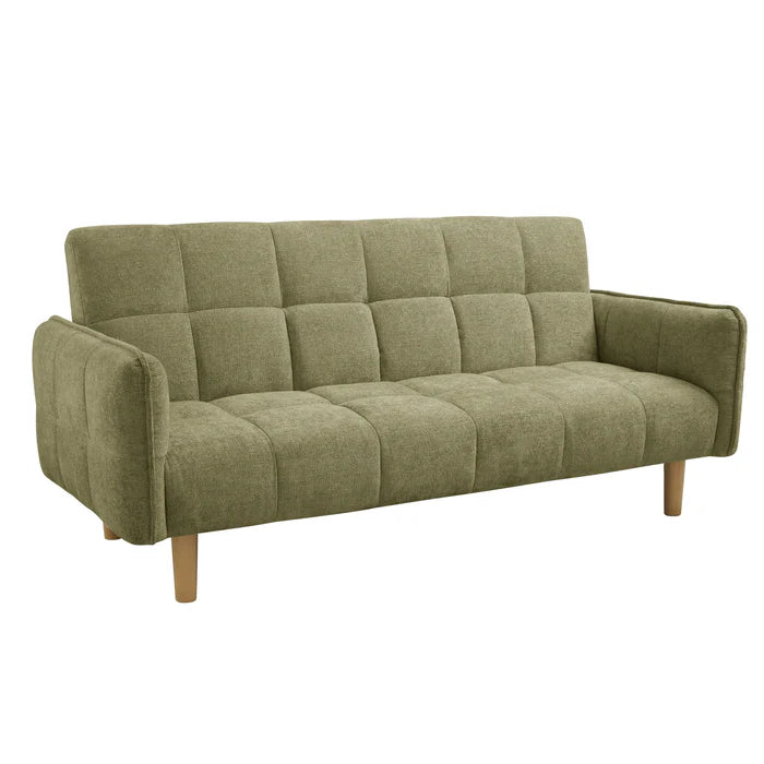 Jemma Sage Green Chenille Fabric Sofa Bed