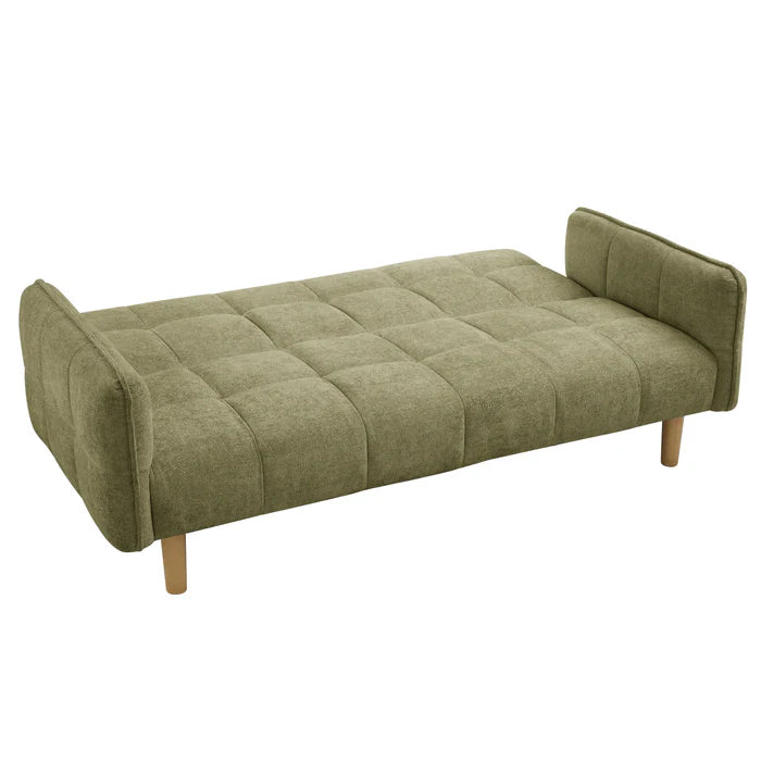 Jemma Sage Green Chenille Fabric Sofa Bed
