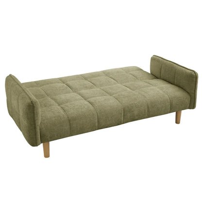 Jemma Sage Green Chenille Fabric Sofa Bed