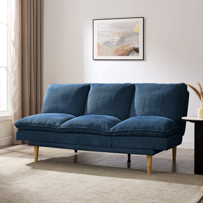 Everett Sofa Bed, Dark Blue Linen