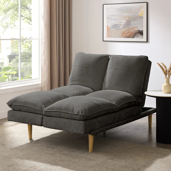 Melody Grey Linen Fabric Sofa Bed