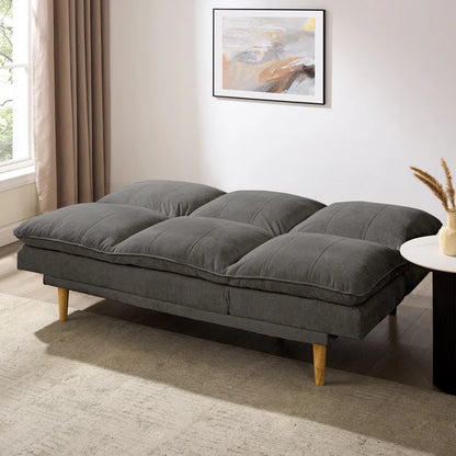 Melody Grey Linen Fabric Sofa Bed
