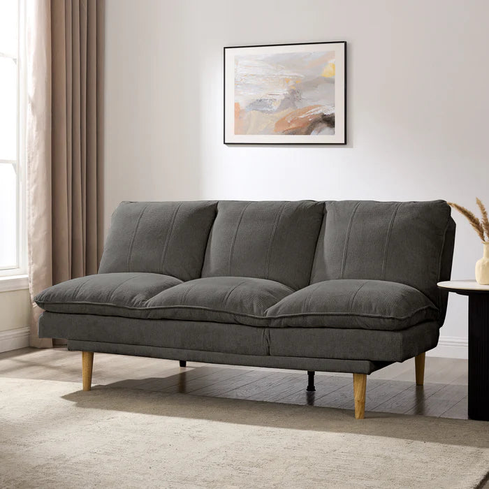 Melody Grey Linen Fabric Sofa Bed