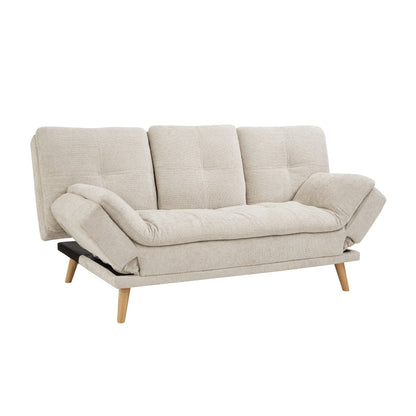 Romeo Sofa Bed, Beige Chenille