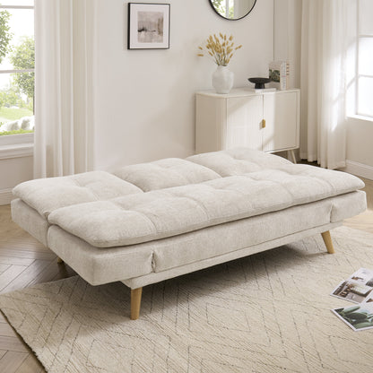 Romeo Sofa Bed, Beige Chenille