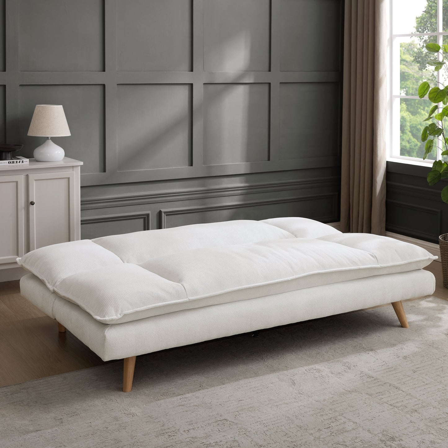 Haven Sofa Bed, Cream Linen