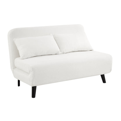 LawsonSofa Bed, White Boucle