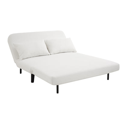 LawsonSofa Bed, White Boucle