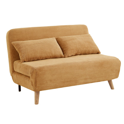 Lawson 2 Seater Sofa Bed, Gold Cord