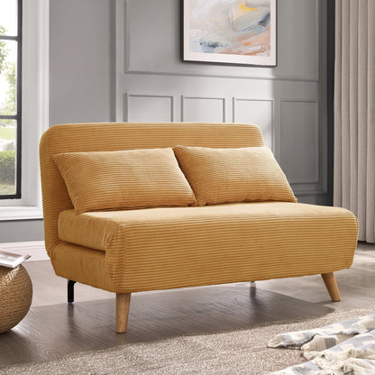 Lawson 2 Seater Sofa Bed, Gold Cord