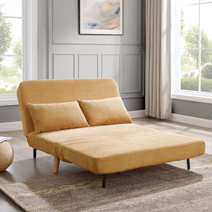 Lawson 2 Seater Sofa Bed, Gold Cord