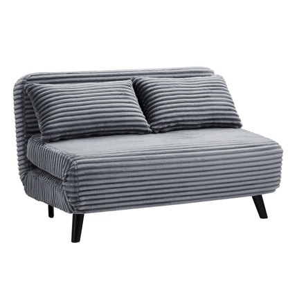 LawsonSofa Bed, Grey Teddy Jumbo Cord