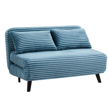 Lawson Sofa Bed, Blue Teddy Jumbo Cord