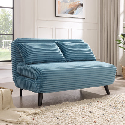 Lawson Sofa Bed, Blue Teddy Jumbo Cord