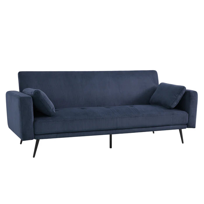 Tyler Blue Cord Sofa Bed