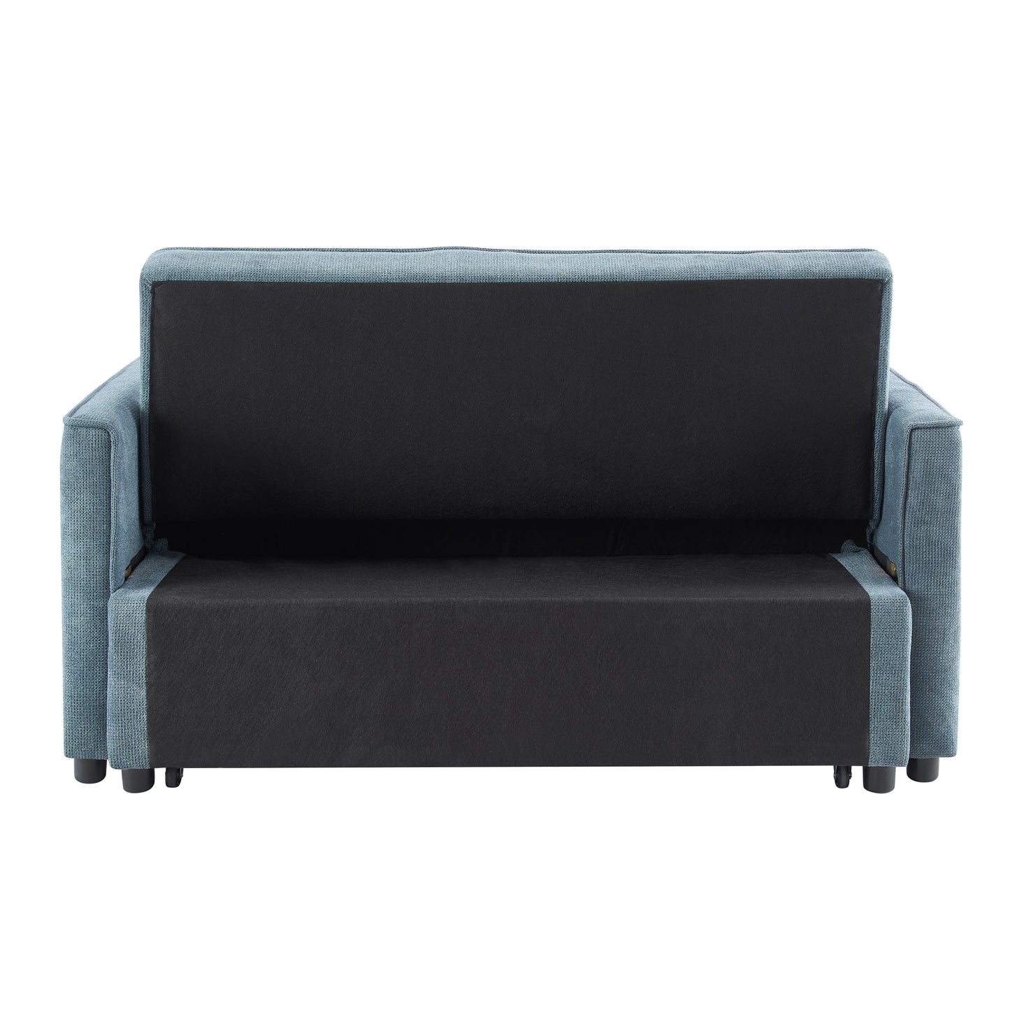 Kayla Pull-Out Sofa Bed, Blue Linen