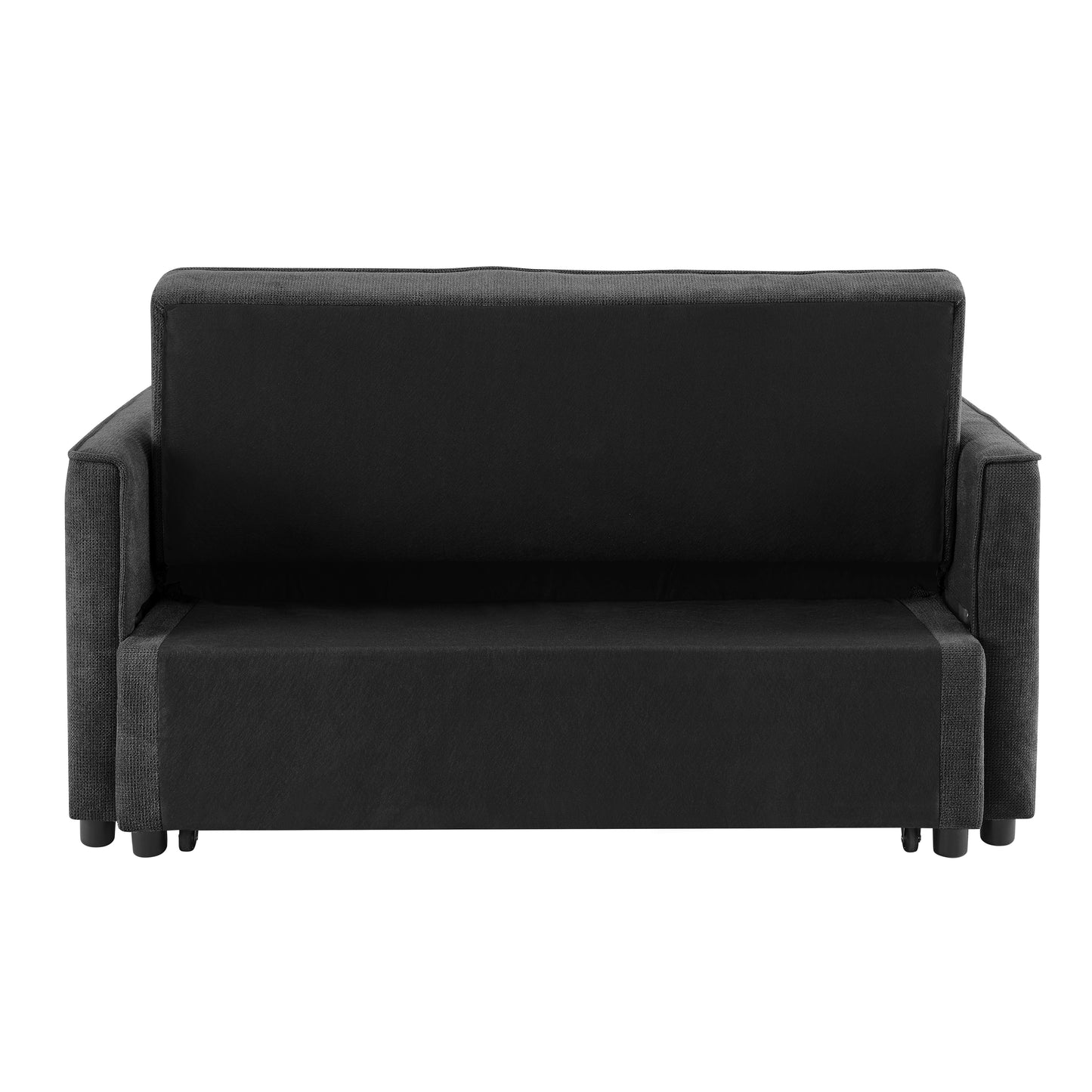 Kayla Pull-Out Sofa Bed, Charcoal Linen
