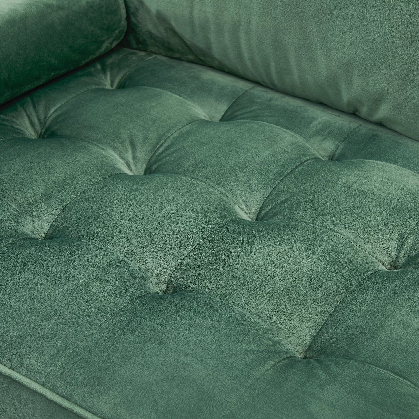 Edward 3 Seater Green Sofa