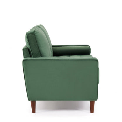 Edward 3 Seater Green Sofa