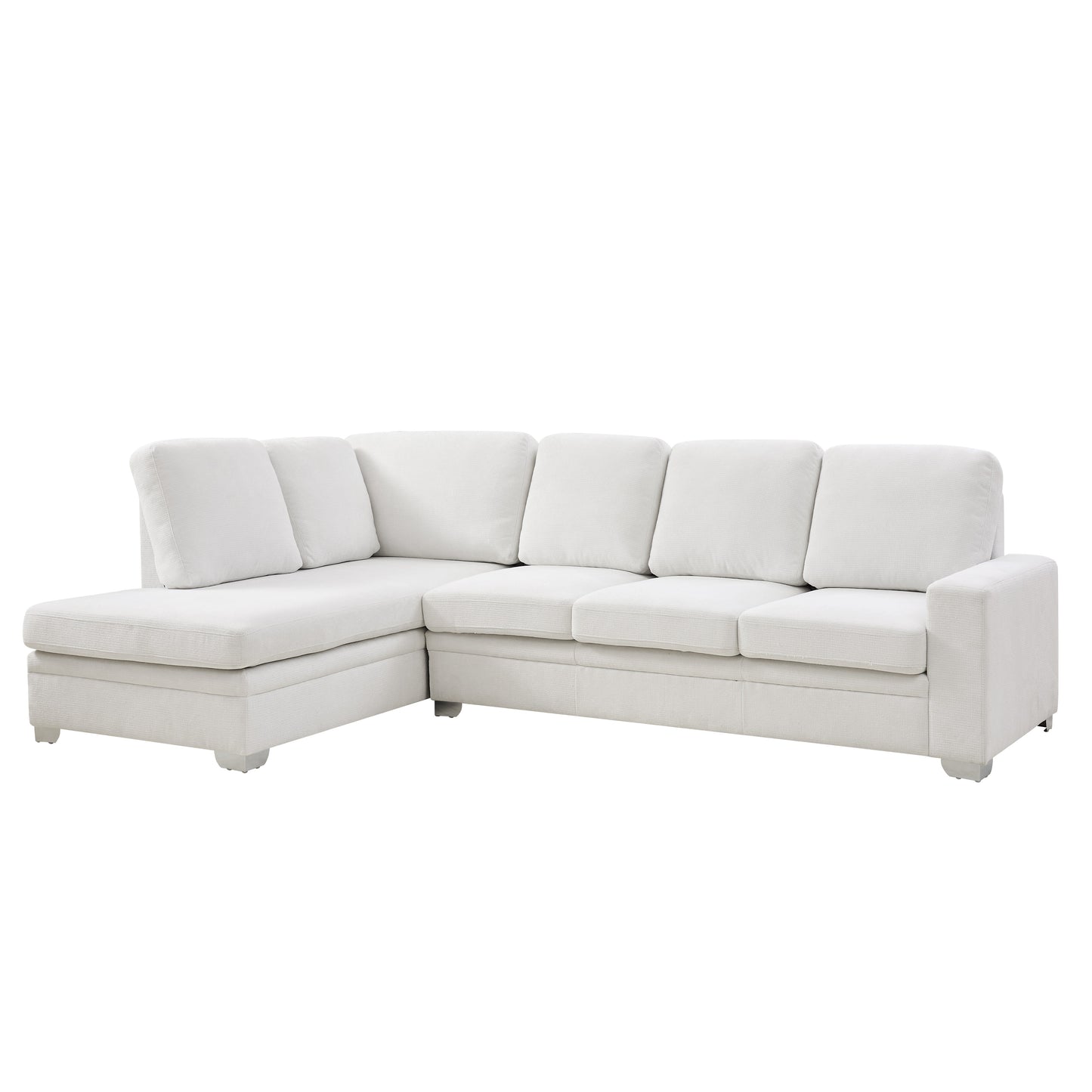 Atlas Left-Hand Corner Sofa, Cream Linen