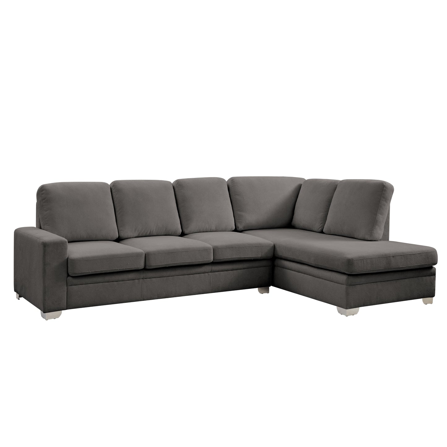 Atlas Right-Hand Corner Sofa, Dark Grey Linen