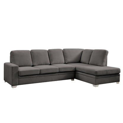 Atlas Right-Hand Corner Sofa, Dark Grey Linen