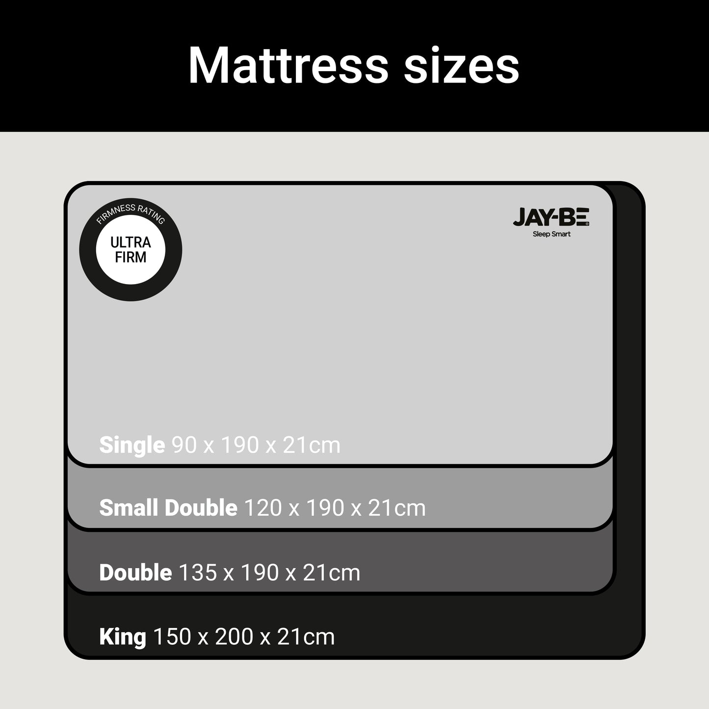 Jay-Be FLEX Ultra Firm Mattress - King