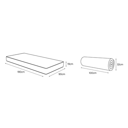 Jay-Be QUEST  Q3 Hybrid e-Pocket  Eco-Friendly Children's Mattress