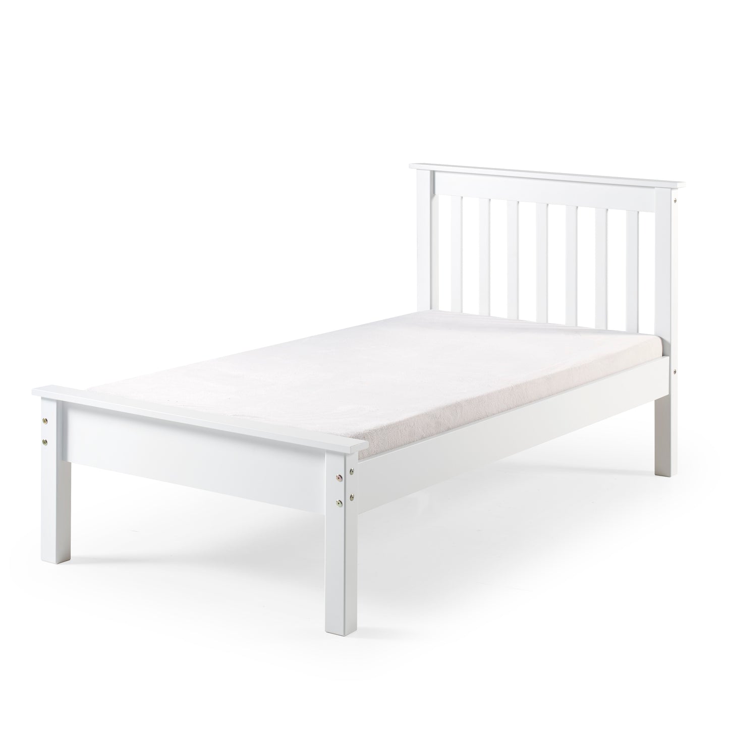 Mary Single Bed Frame - White