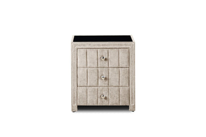 Amelia Bedside Locker Beige by Honey B