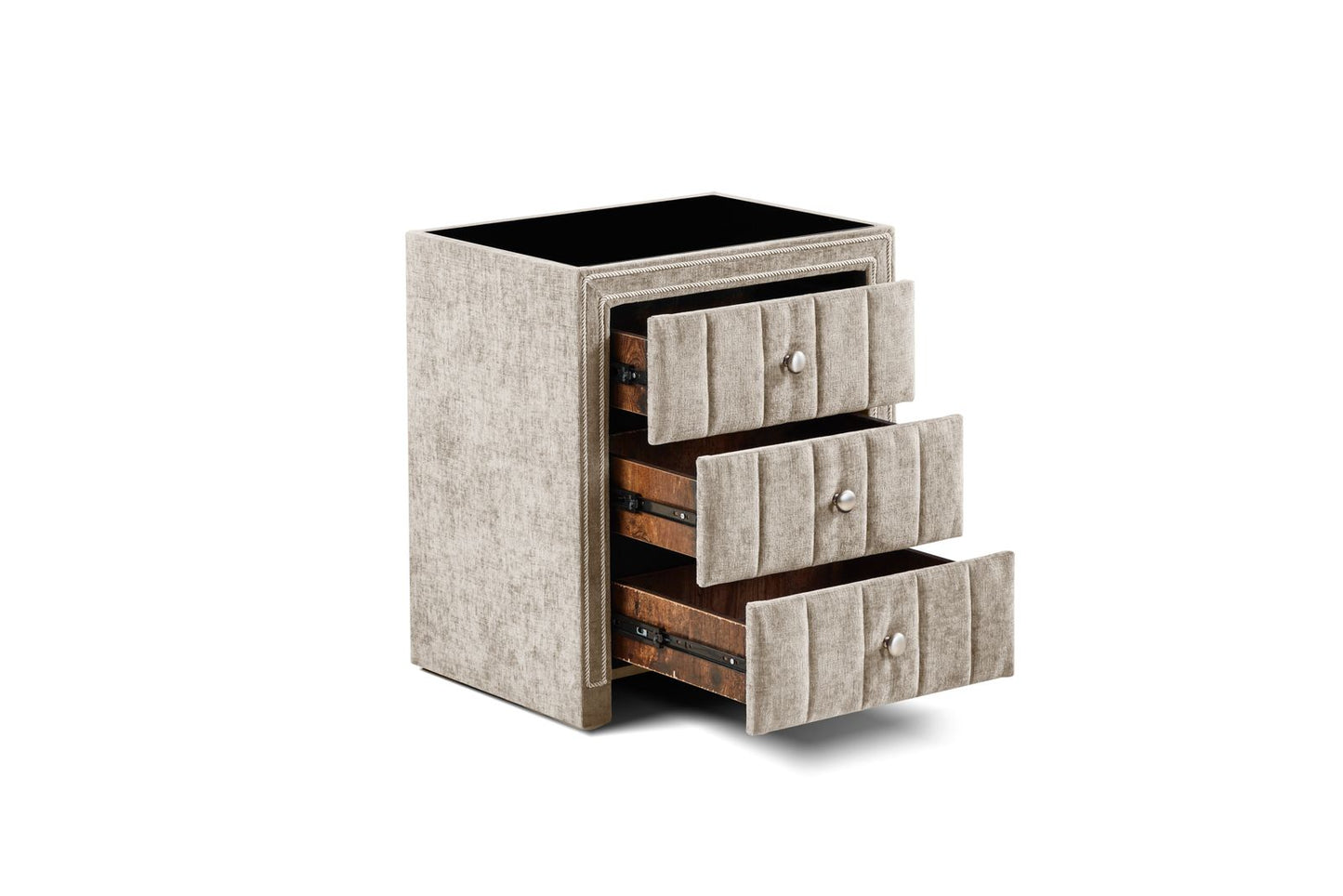 Amelia Bedside Locker Beige by Honey B