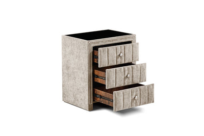 Amelia Bedside Locker Beige by Honey B