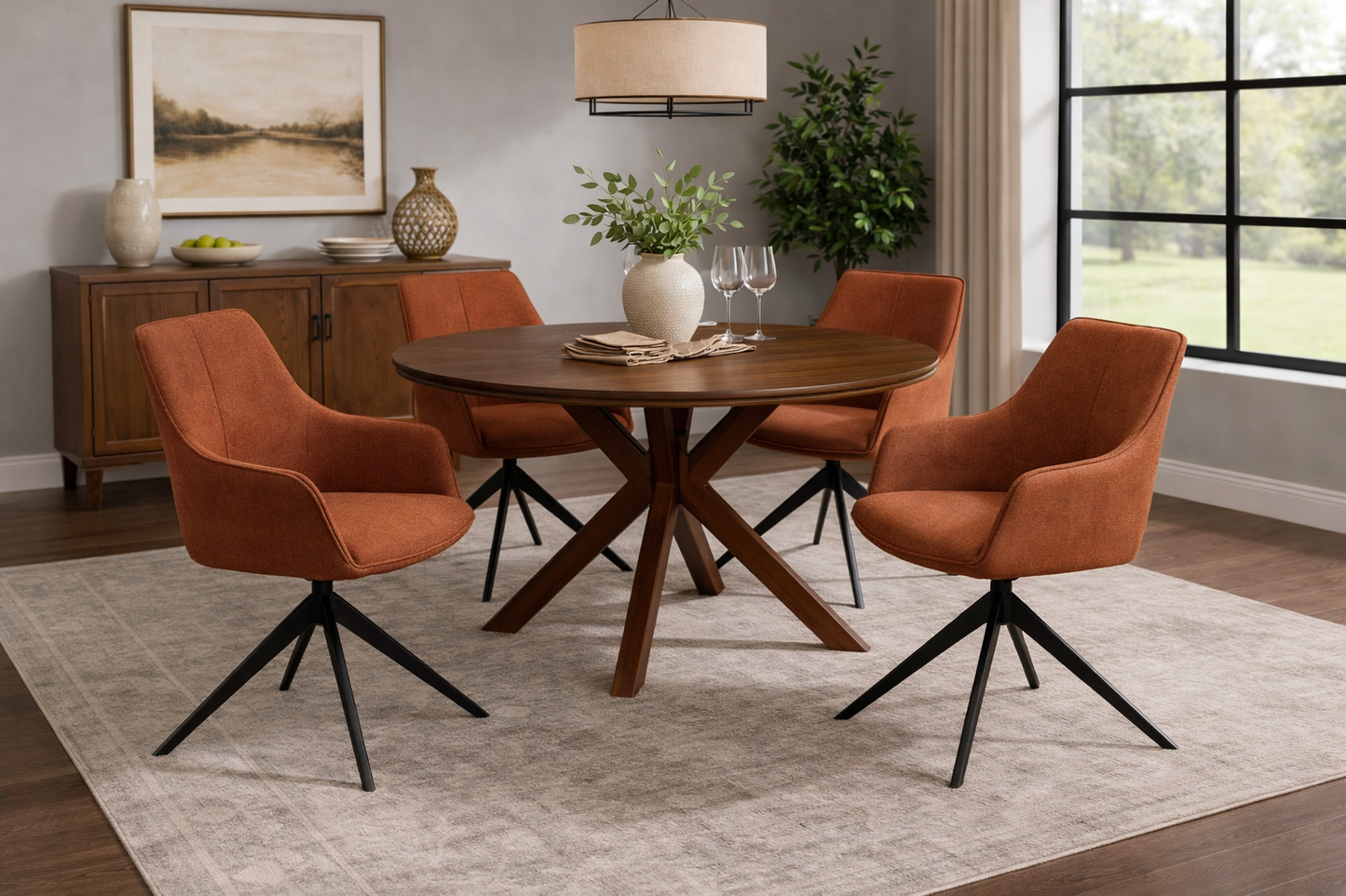 Anya Dining Chair Set Of 2 - Tan