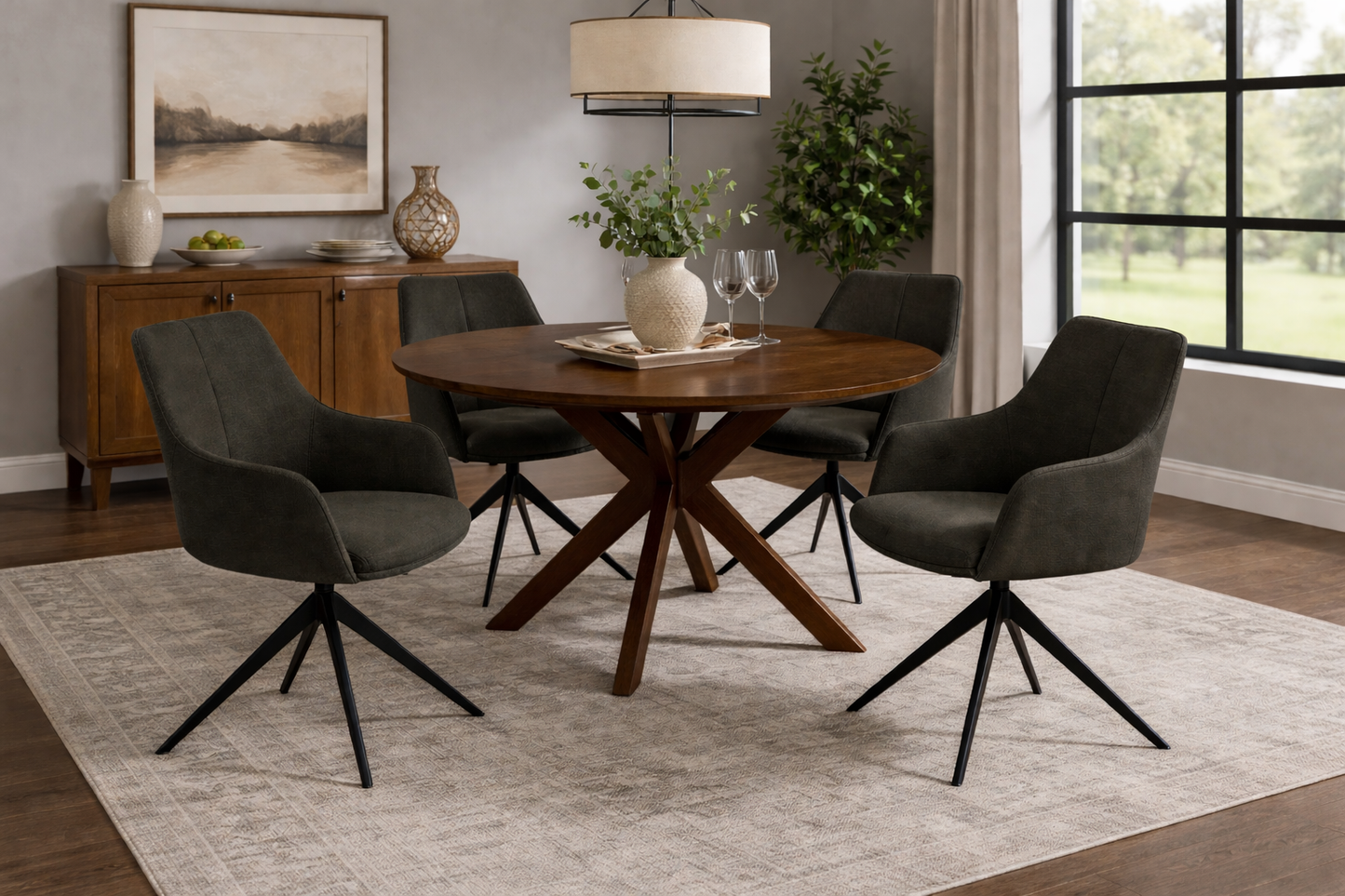 Anya Dining Chair Set Of 2 - Green