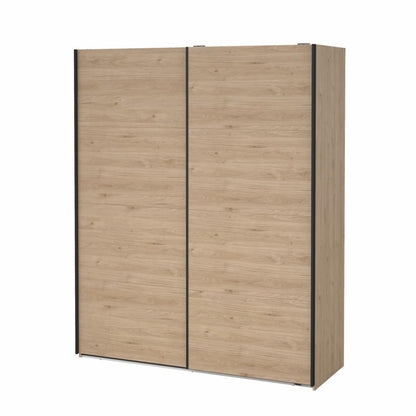 Bergamo Robe 2 Door Sliding Robe with NO Mirror - Jackson Hickory 180cm