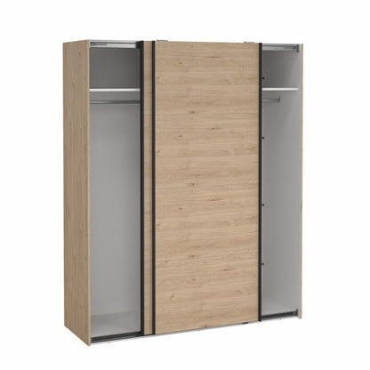 Bergamo Robe 2 Door Sliding Robe with NO Mirror - Jackson Hickory 180cm