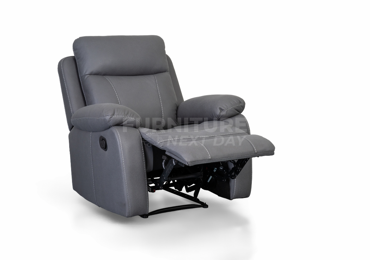 Barnhill 3+1+1 Grey Fabric Suite