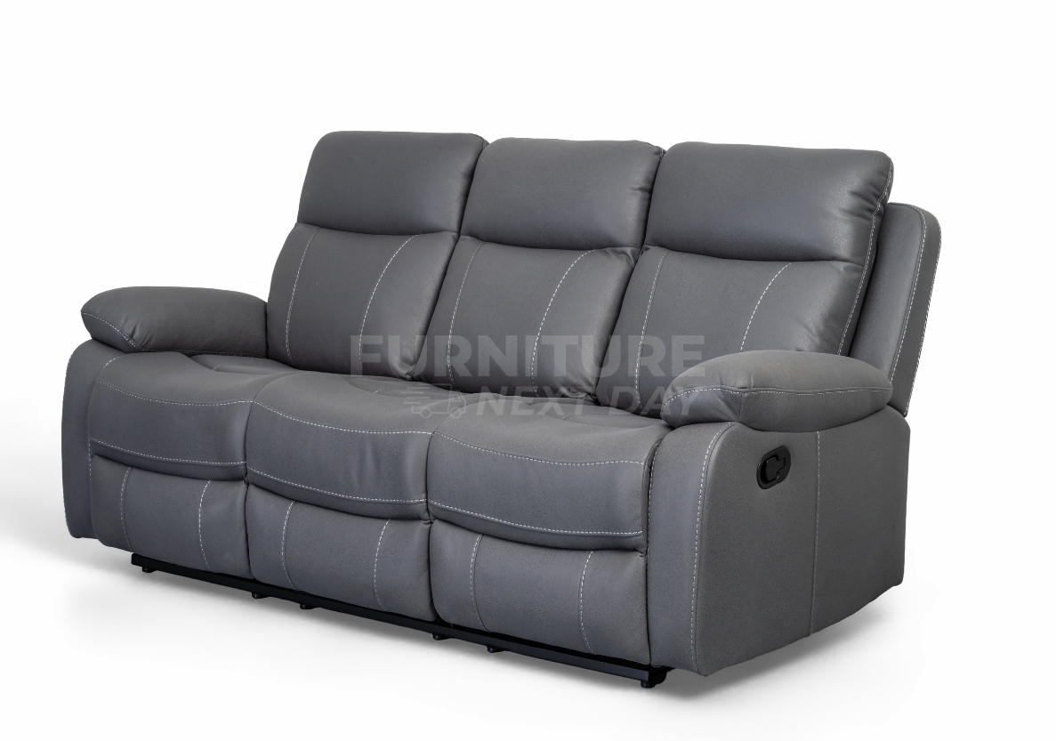 Barnhill 3+1+1 Grey Fabric Suite