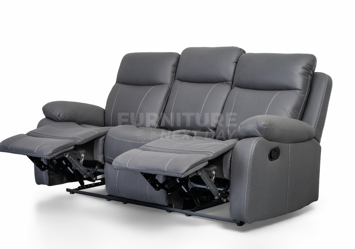 Barnhill 3+1+1 Grey Fabric Suite