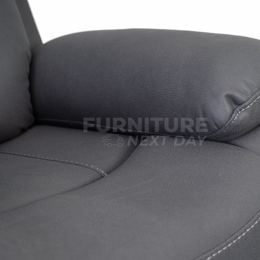 Barnhill 3 Seater Grey Fabric Suite
