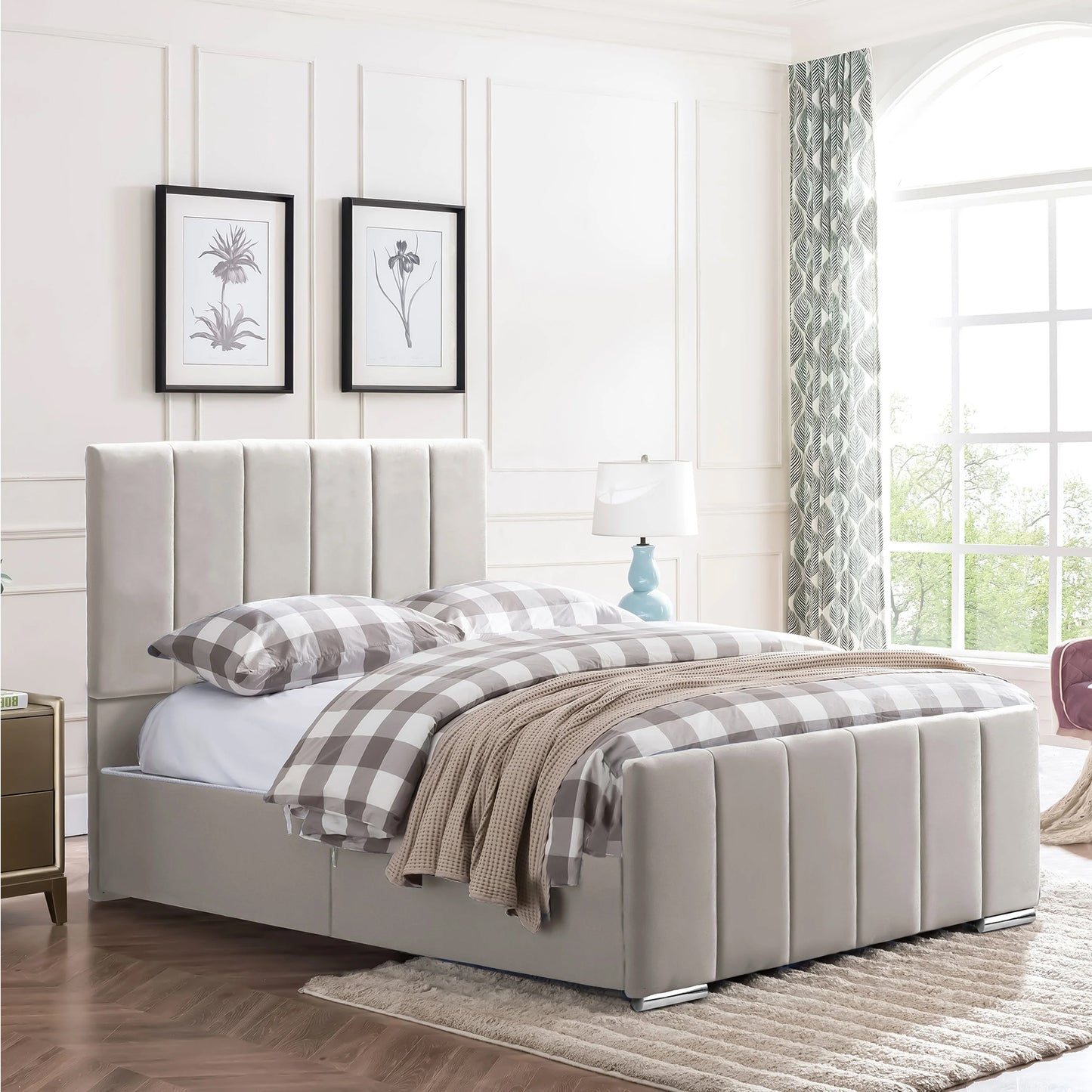 Brooke  Single Bedframe - Plush Coffee