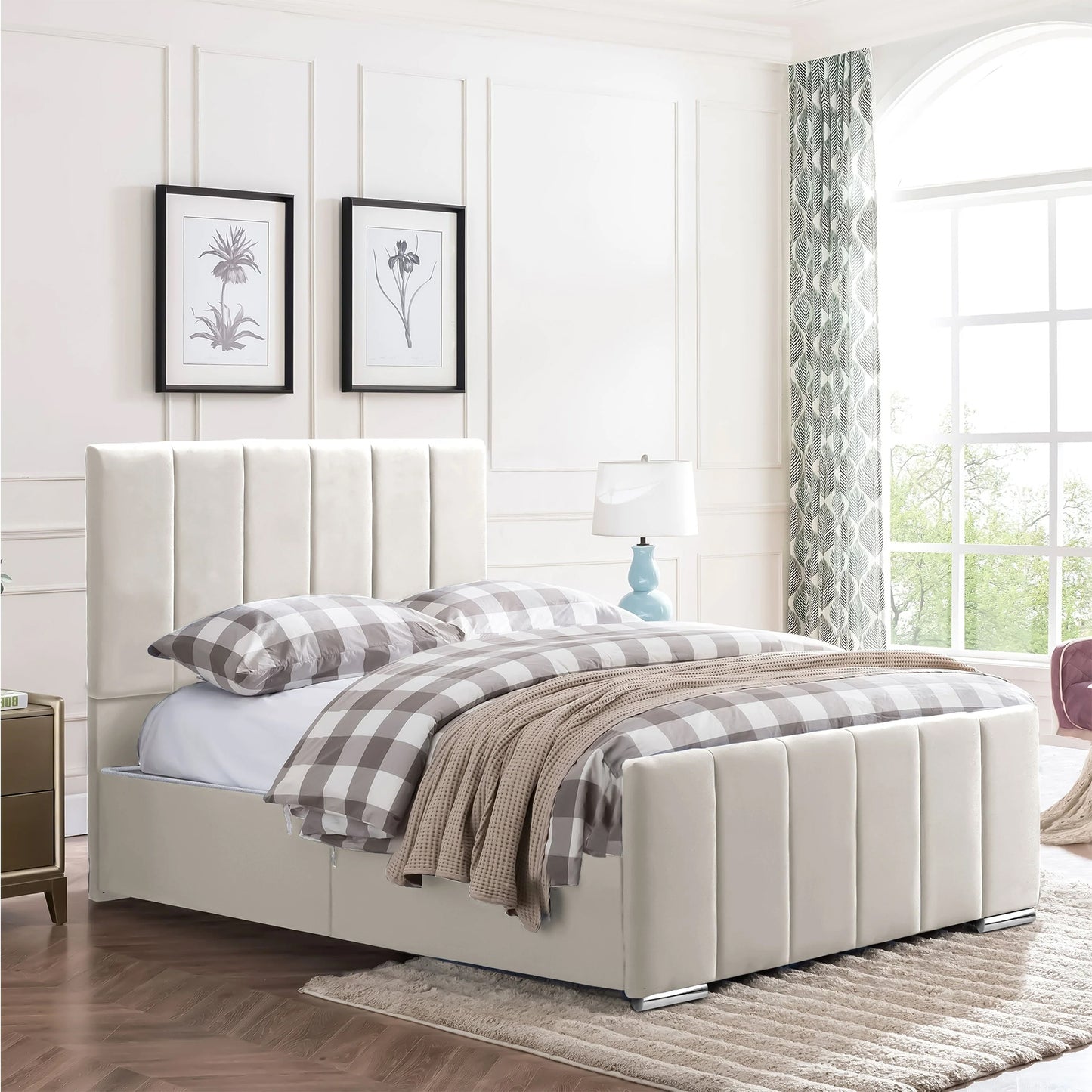 Brooke  Single Bedframe - Cream