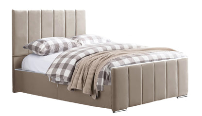 Brooke  Single Bedframe - Plush Mink
