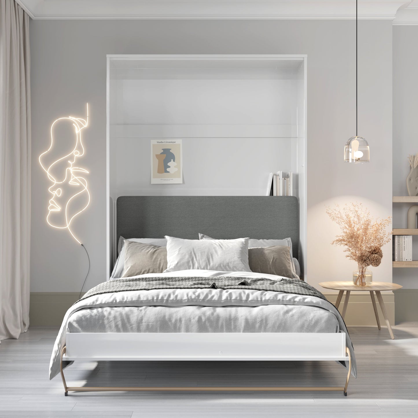CP-12 Optional Headboard For CP-01 Vertical Wall Bed Concept 140cm