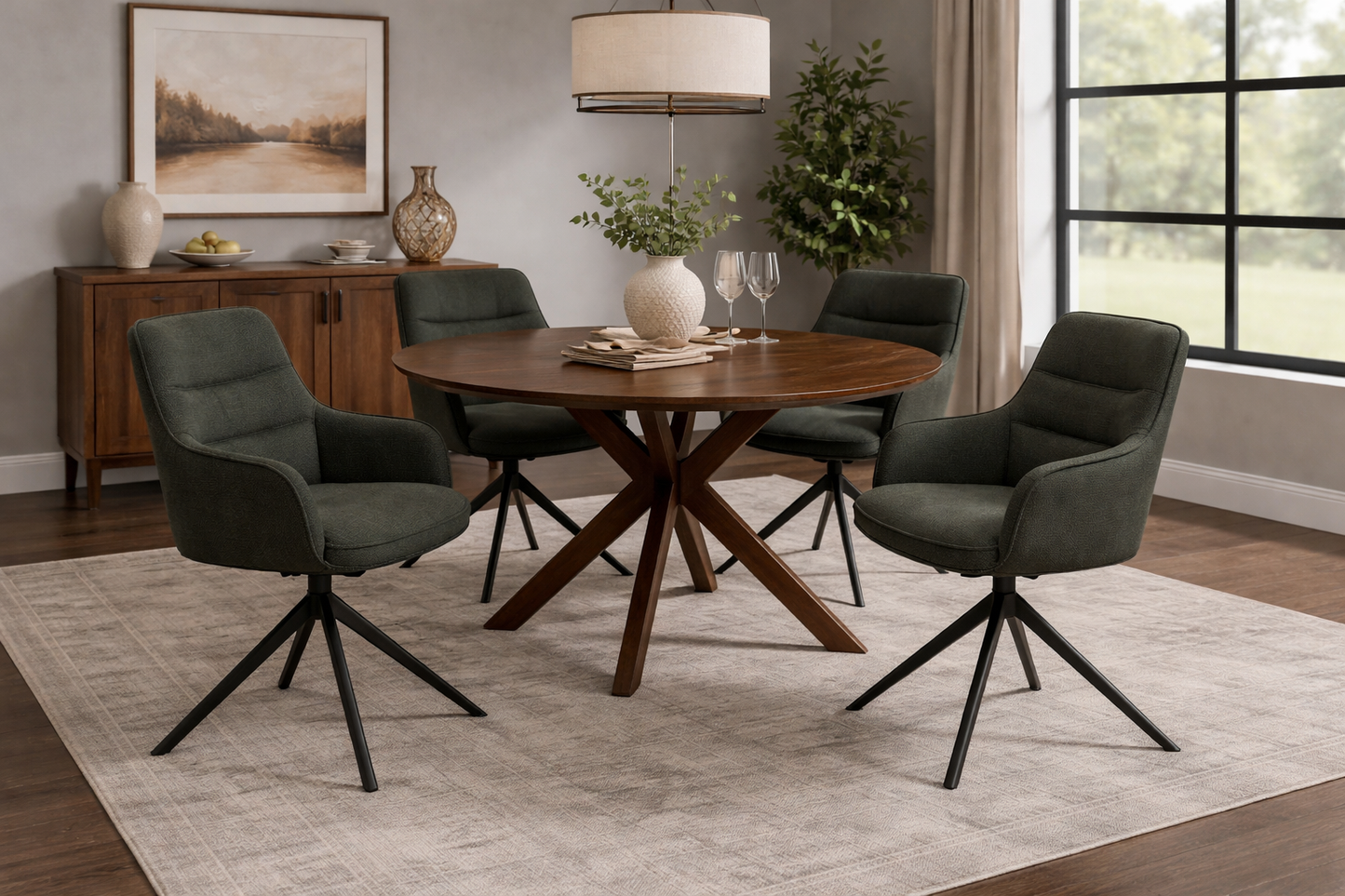 Carly Dining Chair Set Of 2 - Green